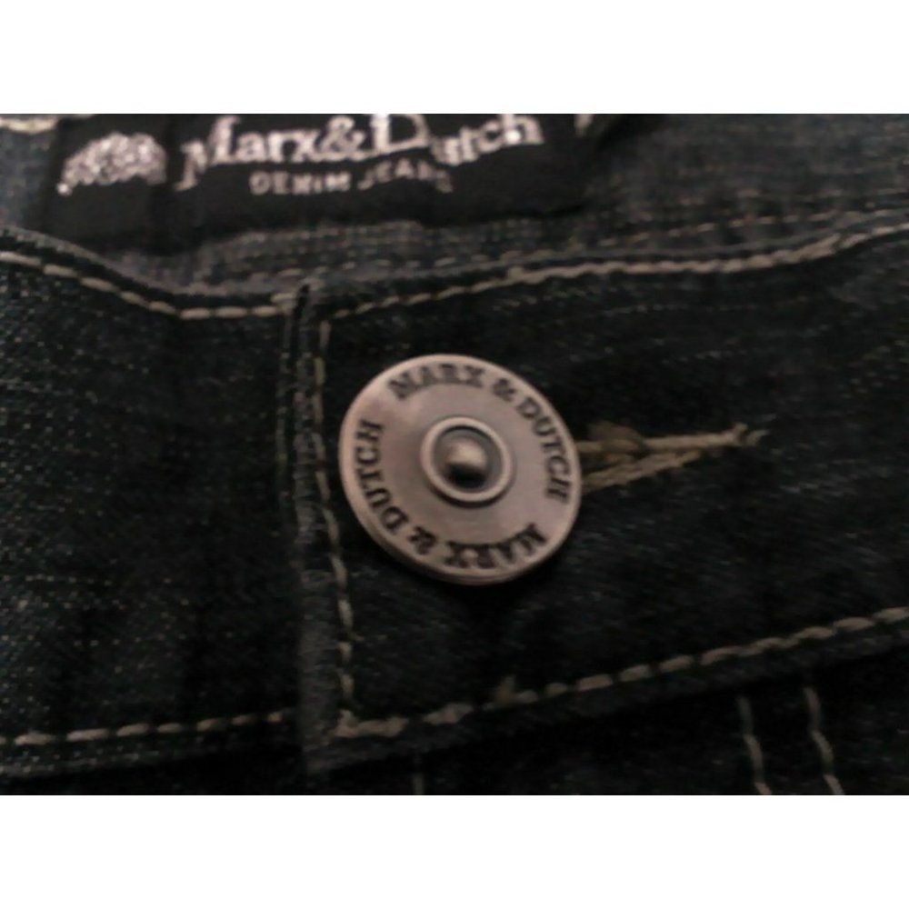 Marx & Dutch Unisex Jeans (40x32) Classic Fit Comfort Straight Legs Medium Wash - Picture 8 of 16